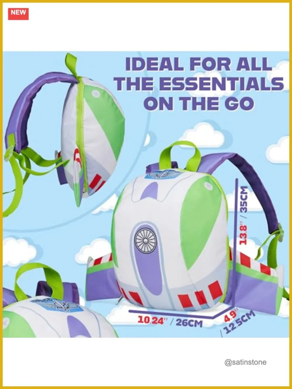 Toy Story Backpack with 3D Wings